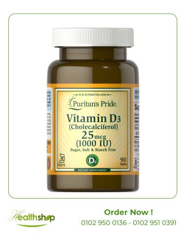 Vitamin D3 ( cholecalciferol ) 1000 IU - 100 Tablets