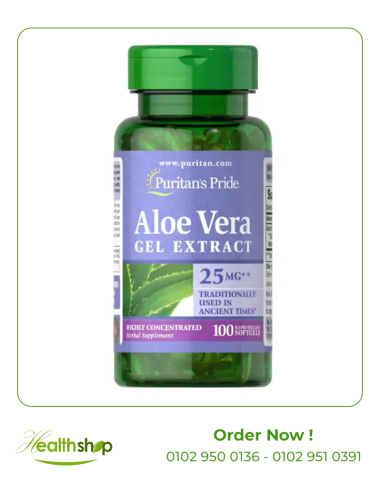 Aloe Vera Extract 25 mg - 100 softgels