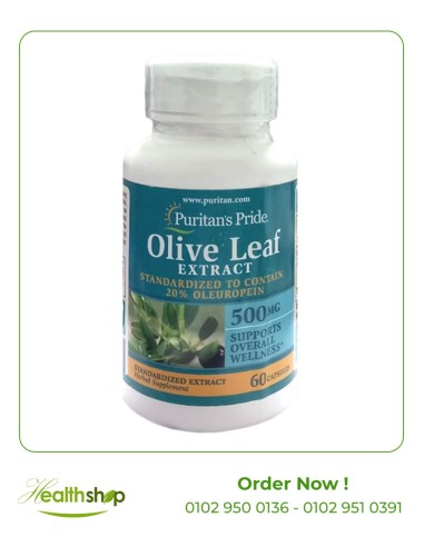Olive Leaf Extract 500 Mg - 60 Capsules ( Best Before 5/2024)