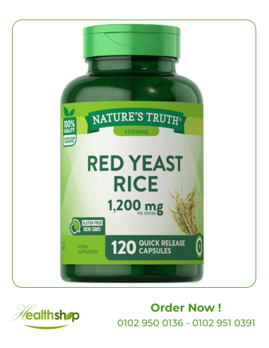 RED YEAST RICE 1200 MG 120 Quick Release Capsules