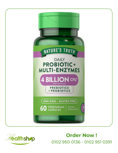 PROBIOTICS WITH MULTI-ENZYMES + PREBIOTICS - 60 Quick Release Capsules