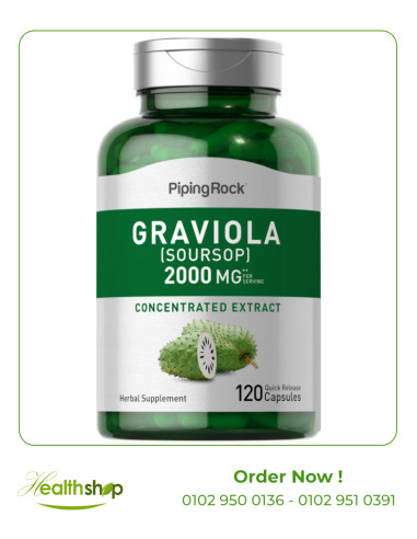 Graviola Soursop, 2000 mg (per serving) - 120 Quick Release Capsules