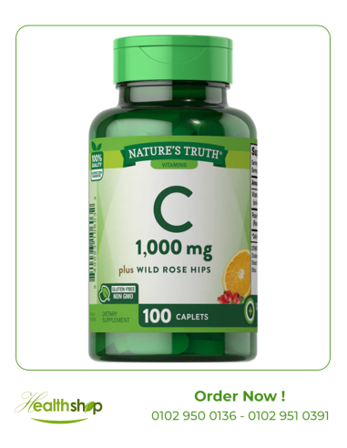 فيتامين سي 1000 مجم مع الروزهيبس - 100 قرص