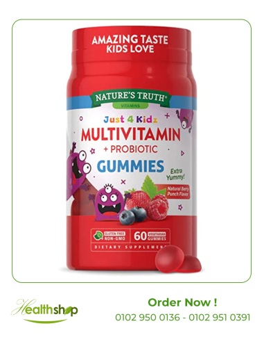 KIDS MULTIVITAMIN WITH PROBIOTICS - 60 Vegetarian Gummies