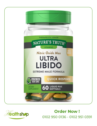ULTRA LIBIDO FOR MEN | NITRIC OXIDE MAX  - 60 Liquid Max Softgels