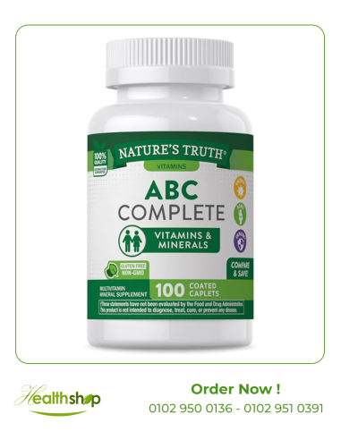 فيتامين ABC مجموعة من الفيتامينات والمعادن - 100 قرص
