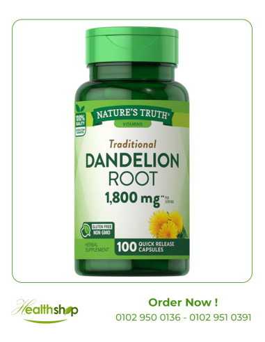 DANDELION ROOT EXTRACT 1800 MG - 100 Quick Release Capsules