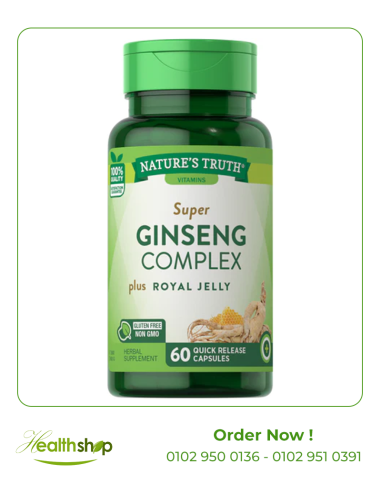 Super Ginseng Complex plus Royal Jelly - 60 Quick Release Capsules
