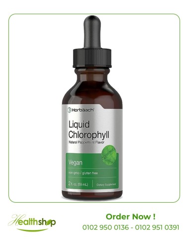 Liquid Chlorophyll Drops 59ml - Natural Peppermint Flavor