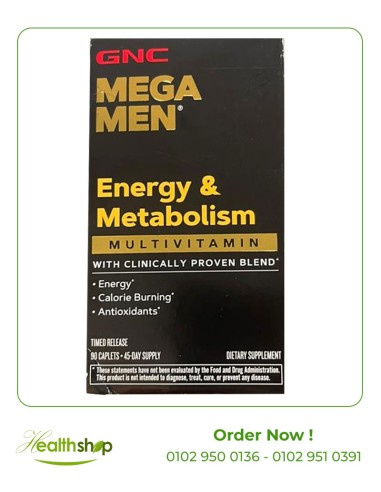 GNC Mega Men Multivitamin Energy & Metabolism - 90 Caplets