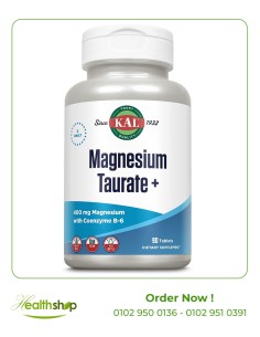 Magnesium Taurate 400mg Plus CoEnzyme Vitamin B6 - 90...