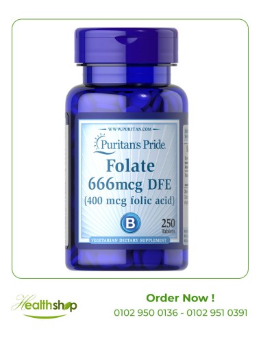 Folic Acid 400 mcg - 250 Tablets