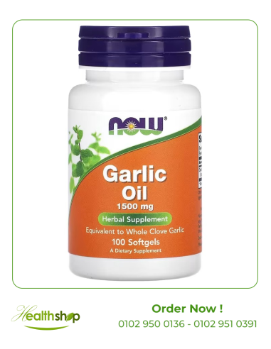 Garlic Oil Now Foods 1500 mg -100 Softgel