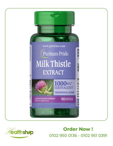 Milk Thistle Extract 1000 mg (Silymarin) - 90 Softgel (Best before 9/2024)