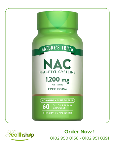 N-Acetyl Cysteine 1200 mg - 60 Quick Release Capsules (NAC)