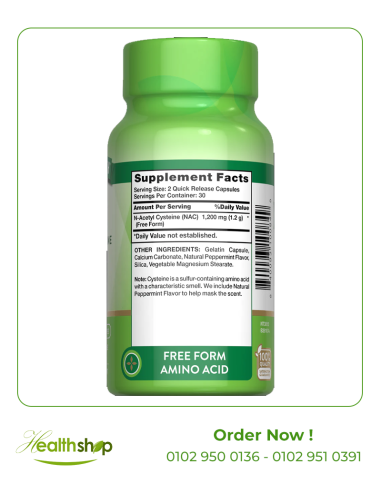 N-Acetyl Cysteine 1200 mg - 60 Quick Release...