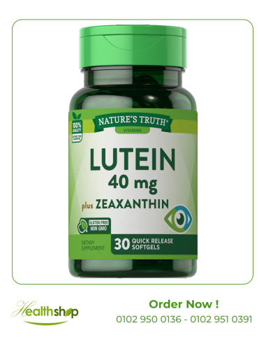 Lutein 40 mg with Zeaxanthin - 30 Quick Release Softgels