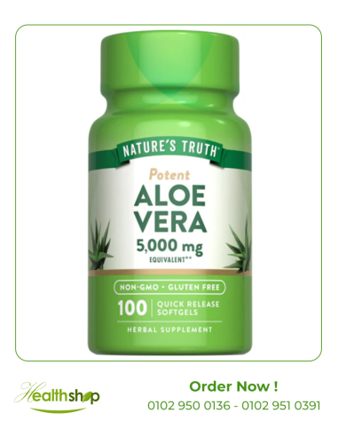 Potent Aloe Vera 5000 mg - 100 Quick Release Softgels