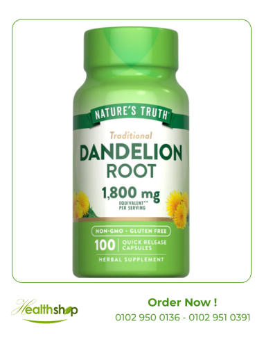 DANDELION ROOT EXTRACT 1800 MG - 100 Quick Release Capsules