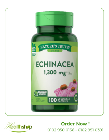 Echinacea Extract 1300 mg - 100 Vegetarian Capsules