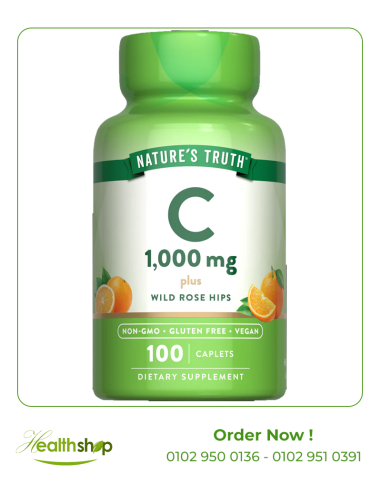 VITAMIN C 1000 MG PLUS ROSE HIPS - 100 Caplets