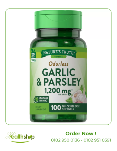 Odorless Garlic and Parsley 1200 mg -100 Quick Release Softgels