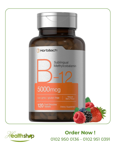 B12 Sublingual Methylcobalamin 5000mcg - 120 Fast Dissolve Tablets