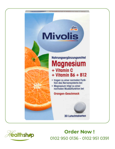 Mivolis Magnesium + Vitamin C + Vitamin B6 + B12 - 30 fast dissolve tablets