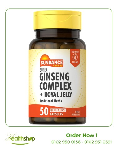 Super Ginseng Complex with Royal Jelly - 50 Capsules