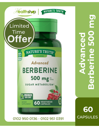 Advanced Berberine HCL 500 mg - 60 Veg Capsules