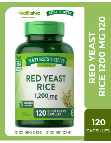 RED YEAST RICE 1200 MG 120 Quick Release Capsules