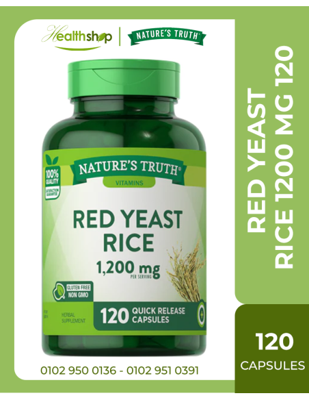 RED YEAST RICE 1200 MG 120 Quick Release Capsules