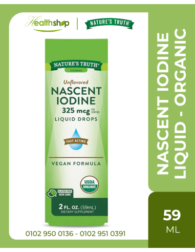 NASCENT IODINE LIQUID - ORGANIC 59 ml (Best before 4/2025)