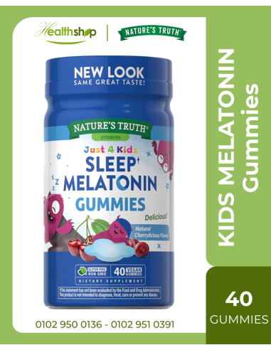 KIDS MELATONIN 1 MG  LOW DOSE - 40 Vegan Gummies