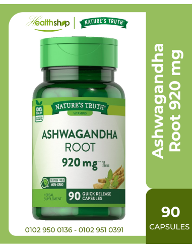 Ashwagandha Root 920 mg - 90 Quick Release Capsules