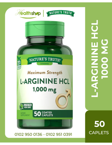 L-ARGININE HCL 1000 MG - 50 Coated Caplets