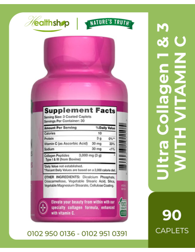 Ultra Collagen 3000 MG HYDROLYZED TYPE 1 & 3...