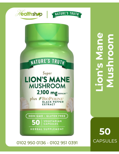 Lion's Mane Mushroom 2,100 mg - 50 Vegetarian Capsules