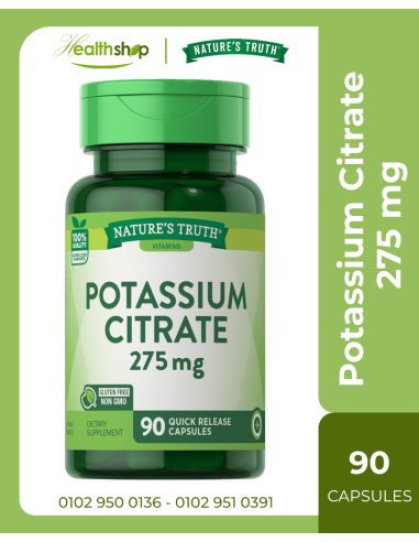 Potassium Citrate 275 mg - 90 Quick Release Capsules