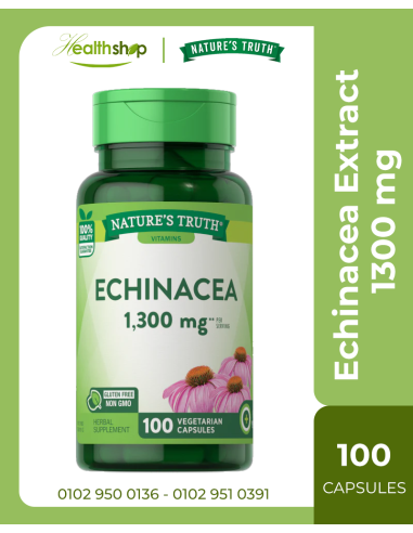 Echinacea Extract 1300 mg - 100 Vegetarian Capsules