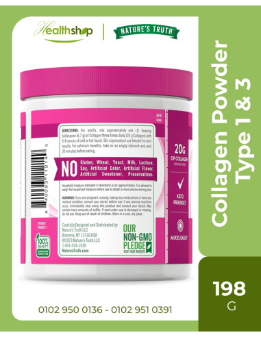 Ultra Collagen Peptides Powder Type 1 & 3 - 198 g