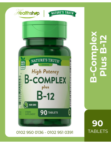 B-Complex Plus B-12 - 90 Tablets