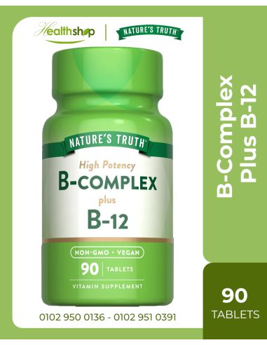 B-Complex Plus B-12 - 90 Tablets