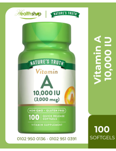 Vitamin A 10,000 IU (3,000 mcg) - 100 Quick Release Softgels