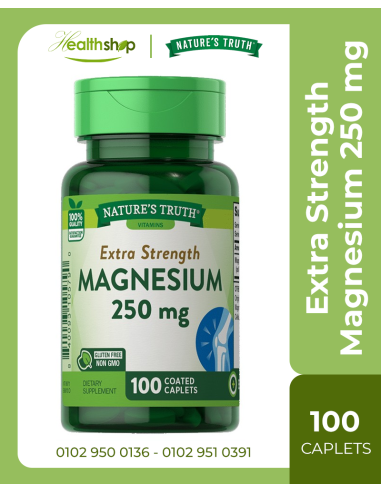 Extra Strength Magnesium 250 mg 100 Coated Caplets