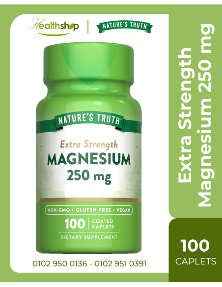 Extra Strength Magnesium 250 mg 100 Coated Caplets