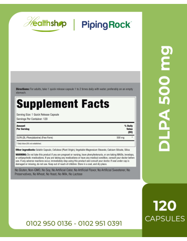 DLPA 500mg - 120 Capsules