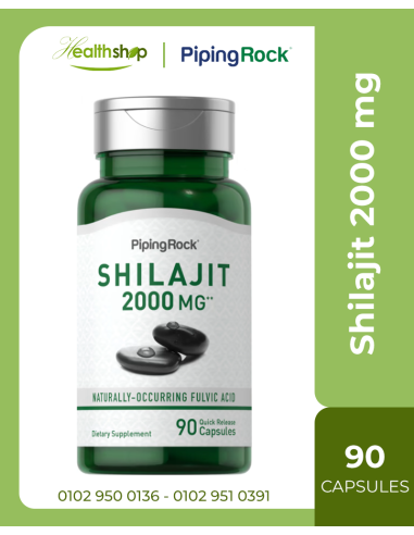 PipingRock Shilajit 2000mg - 90 Capsules