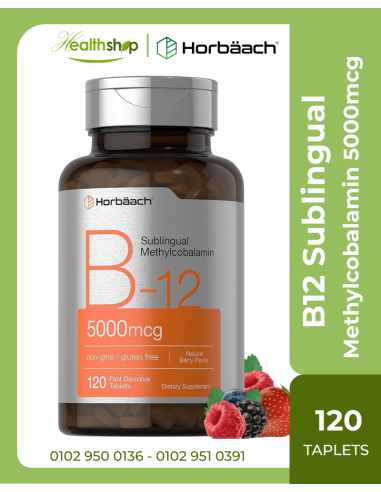 B12 Sublingual Methylcobalamin 5000mcg - 120 Fast Dissolve Tablets