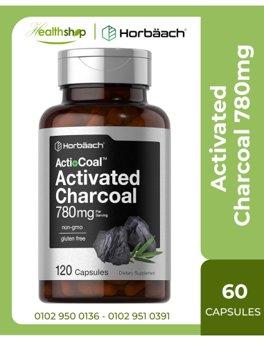 Activated Charcoal 780mg - 120 Capsules